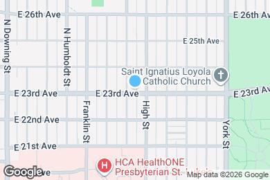 Map image of the property - 1811 E 23rd Ave