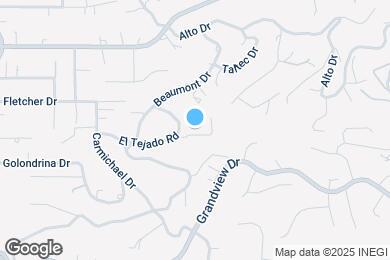 Map image of the property - 9457 El Tejado Rd