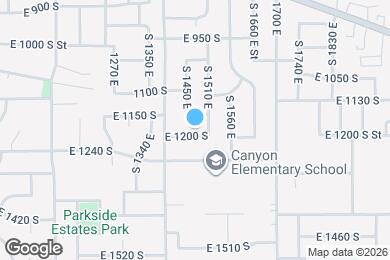 Map image of the property - 1477 E 1200 S