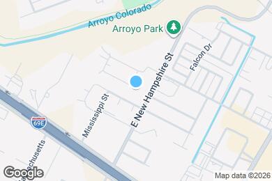 Map image of the property - 3526 S Arroyo Park Ln