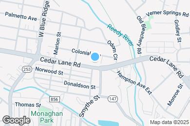 Map image of the property - 402 Cedar Lane Rd