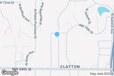 Map image of the property - 6946 N Hickory St