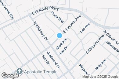 Map image of the property - 2049 E Lincoln Ave