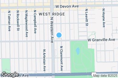 Map image of the property - 6204 N Claremont Ave