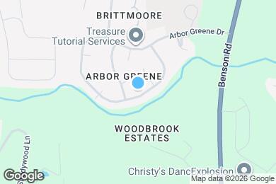 Map image of the property - 1223 Arbor Greene Dr