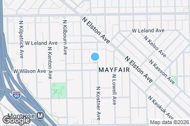 Map image of the property - 4616 N Kostner Ave