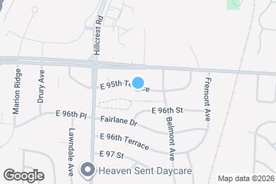 Map image of the property - 6003 E 95th Terrace