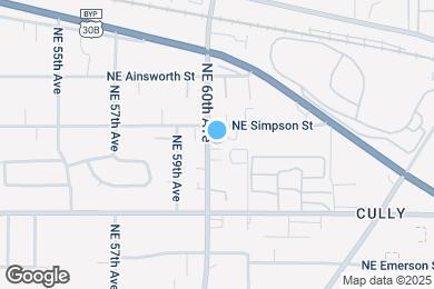 Map image of the property - 5806 NE 60th Ave