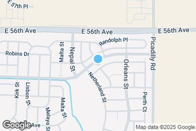 Map image of the property - 21383 E 55th Ave