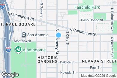Map image of the property - 226 S Hackberry St