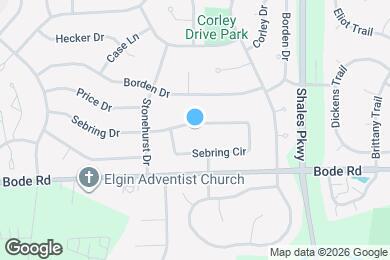 Map image of the property - 1225 Sebring Cir