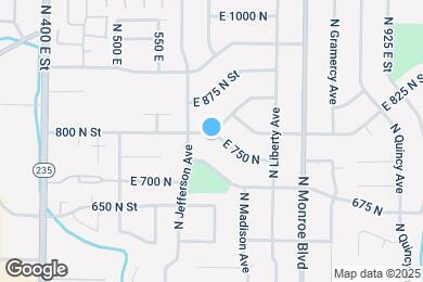 Map image of the property - 641 E 750 N