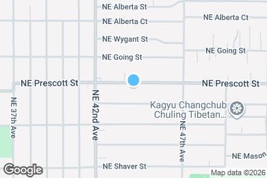 Map image of the property - 4416 NE Prescott St