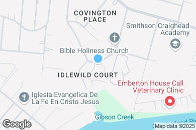 Map image of the property - 1101 Idlewild Ct