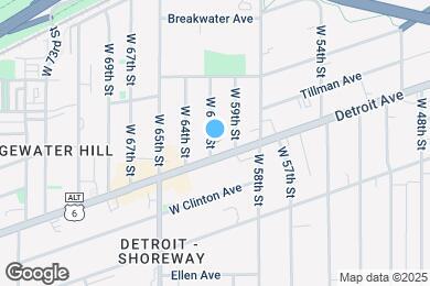 Map image of the property - 1377 W 61st St