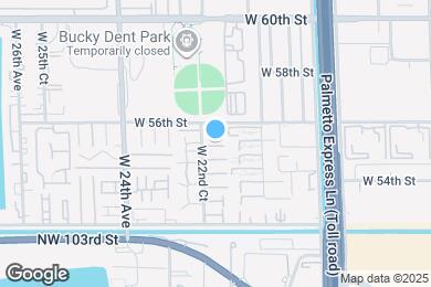 Map image of the property - 5485 W 22nd Ct