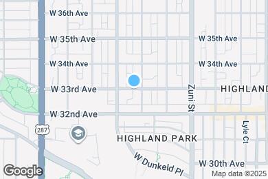 Map image of the property - 2635 W 33rd Ave