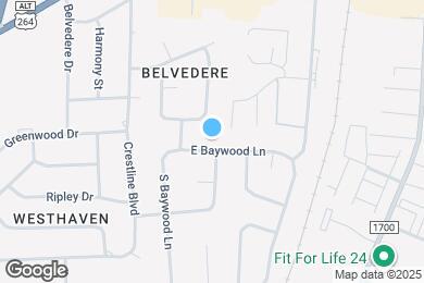Map image of the property - 107 E Baywood Ln