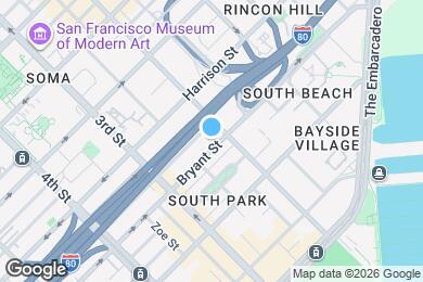 Map image of the property - 418 Bryant St