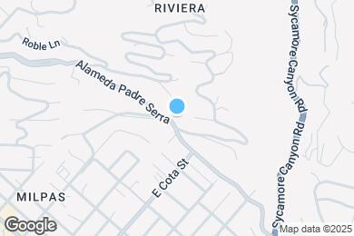 Map image of the property - 710 Alameda Padre Serra