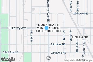 Map image of the property - 2418 University Ave NE