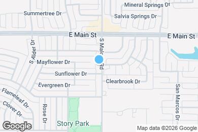 Map image of the property - 208 S Malone Rd