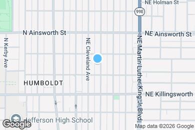 Map image of the property - 5733 NE Rodney Ave