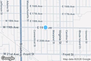 Map image of the property - 1916 Delaware St