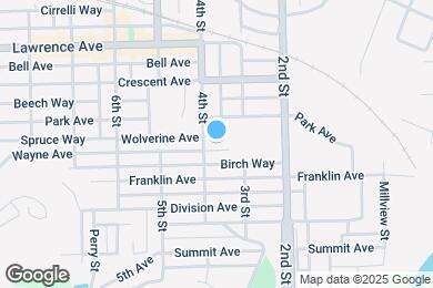 Map image of the property - 316 Wayne Ave