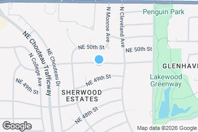 Map image of the property - 3609 NE 49th Terrace