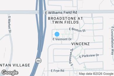 Map image of the property - 2466 E Vermont Dr