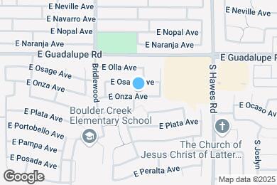 Map image of the property - 8162 E Onza Ave