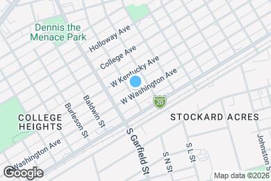 Map image of the property - 2008 W Washington Ave
