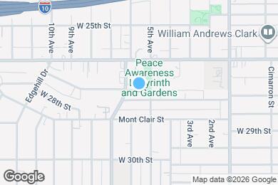 Map image of the property - 3511-3525 W 27th St
