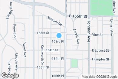 Map image of the property - 16 163rd Pl