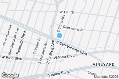 Map image of the property - 4915 San Vicente Blvd