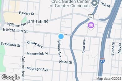 Map image of the property - 2438 Highland Ave