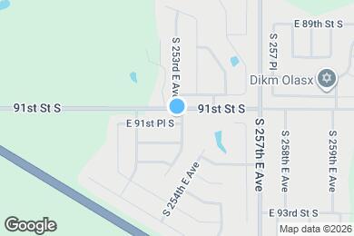 Map image of the property - 25277 E 91st Pl S
