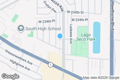 Map image of the property - 23614 Anza Ave