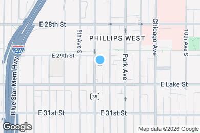 Map image of the property - 2919 Portland Ave
