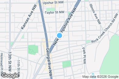 Map image of the property - 3805 New Hampshire Ave NW