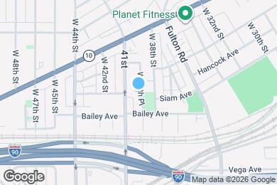 Map image of the property - 2170 W 40th Pl