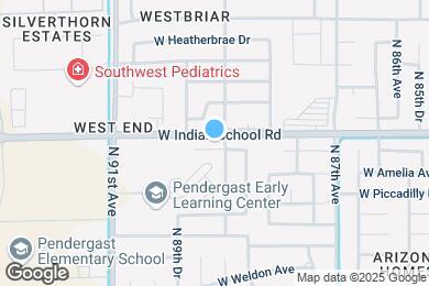 Map image of the property - 8910 W Vale Dr