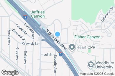 Map image of the property - 7718 N Glenoaks Blvd