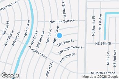 Map image of the property - 214 NW 29th Terrace