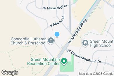 Map image of the property - 13351 W Alameda Pkwy