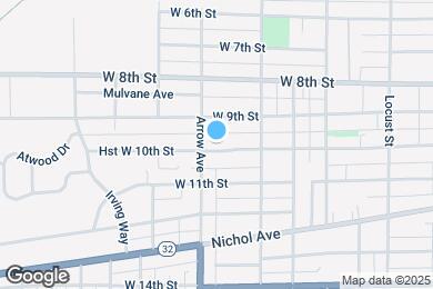 Map image of the property - 1636 W 10th St