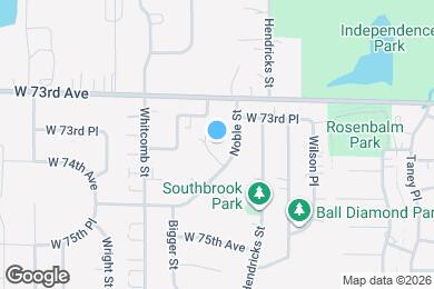 Map image of the property - 3608 W 73rd Ct