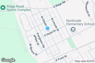 Map image of the property - 613 N Chestnut St