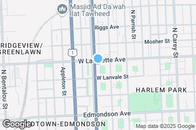 Map image of the property - 833 N Fulton Ave